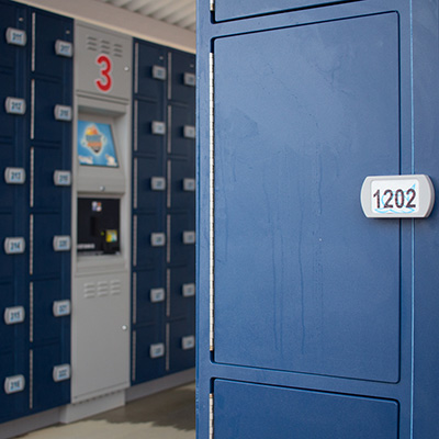 Tiburon Lockers fits indoors or outdoors
